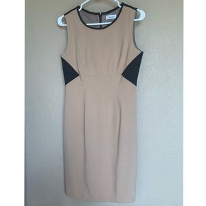 Calvin Klein Color Block Sheath Dress